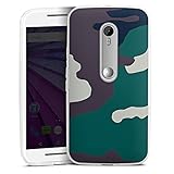  DeinDesign Silikon Hülle kompatibel mit Motorola Moto G3 Case transparent Handyhülle Camouflage Bundeswehr Muster