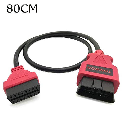 TONWON OBD Cable, Cable de extensión OBD2 OBDII Conector de 16 Pines...