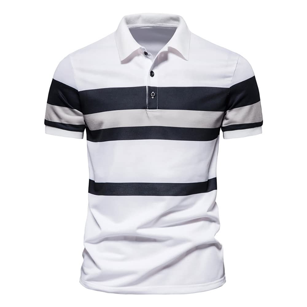 Polo de Golf para Hombre, Camiseta Deportiva de Tenis, Ropa de Calle, Moda Informal, Polo de Rendimiento atlético, Manga Corta
