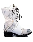  TMA 5766 Damen Stiefel Leder gefüttert weiß - EUR 39