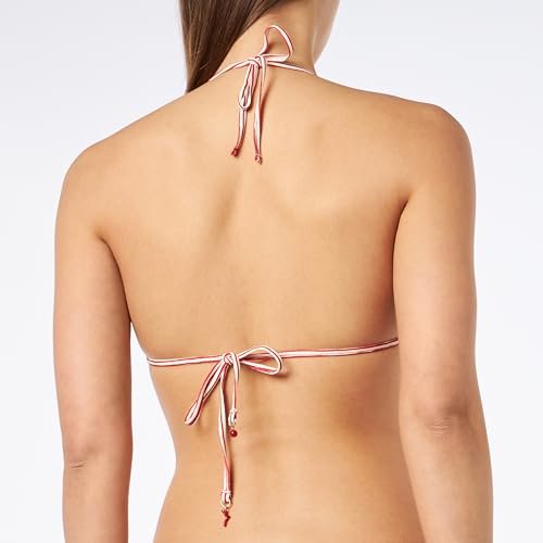 Top Bikini Halter imprimé fleurs ou rayures doté d'une conception réversible double face - 2