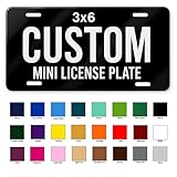 Mini License Plate, Custom License Plate for Bikes, ATV, Ride-On Kids Toy Car, Kids...