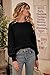 PRETTYGARDEN Women's Fall 2025 Pullover Sweater Casual Long Sleeve Loose Chunky Knit Tops Blouse Winter Fashion Clothing (Black,Large)
