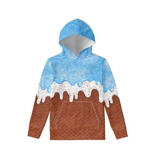 Image of Coloranimal Unisex Girls and Boys Long Sleeve Hoodies Hoody Athletic Pullover Sweatshirts Tops Age 6-16year