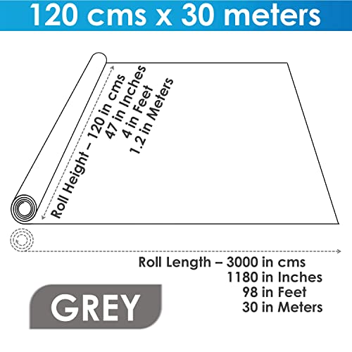 Image of Classic Mosquito Net 120 GSM Fiberglass Windows Mosquito Net Roll. DIY Cut to Any Size, for Small & Big Windows. Highly Durable and Best in Class (Size 120cms*30meter, Color: Grey)