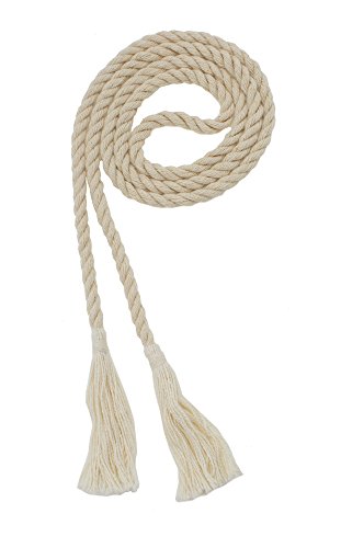 Image of Graduation Honor Cord - Natural Cotton - Every School Color Available - Made in USA