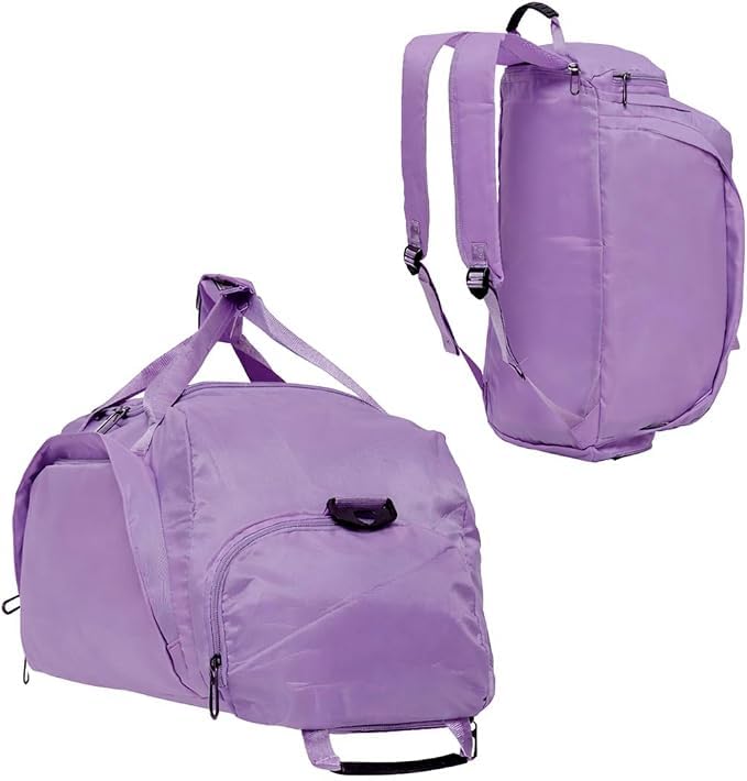 Mochila Mala Sem Estampa Unissex Multifuncional - Cores Variadas (Lilás)