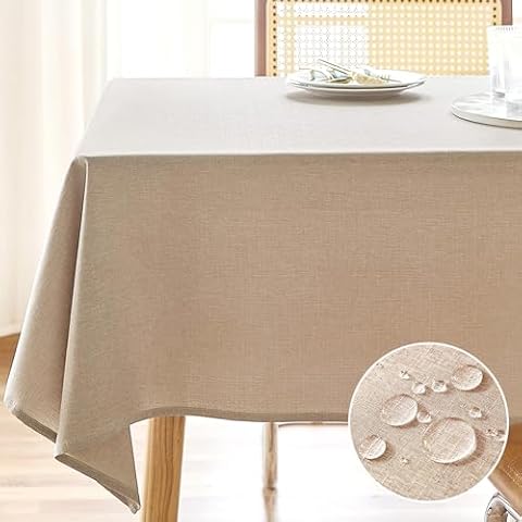 AUSSPVOCT Water Resistant Tablecloth Cover