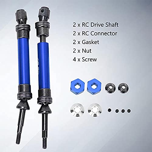 Accessoire d'arbre de transmission RC en alliage d'aluminium et acier, pièce de rechange pour voiture de loisir RC ECX 2WD 1/10, arbre de transmission usiné avec précision par CNC, (Bleu ECX232000NB