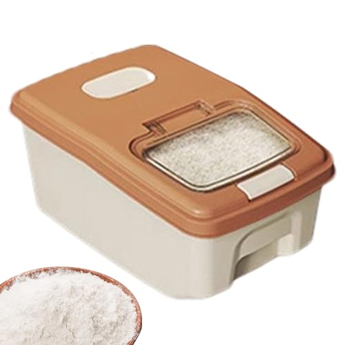 Generisch Contenedor de arroz, recipiente para alimentos, gran volumen, con protección contra la humedad y las polillas, para cocina y despensa