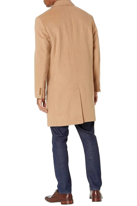 Image of LONDON FOG Men's Top Coat - Classic Fit Winter Coat, Signature Wool-Blend Men's Overcoat, (Regular & Big-Tall Sizes)
