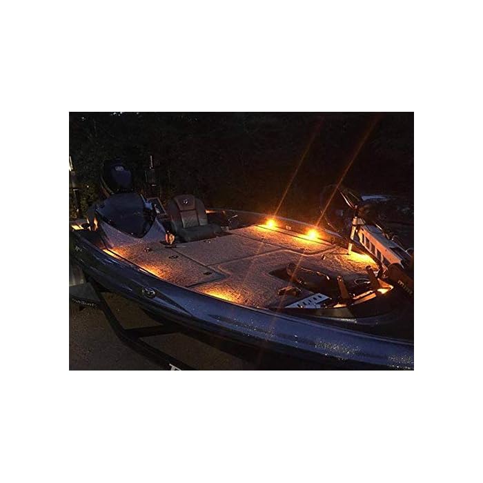 Buy Oznium Bass Boat LED Deck Light Kit with 8 snapfit LED Bolts, Plug