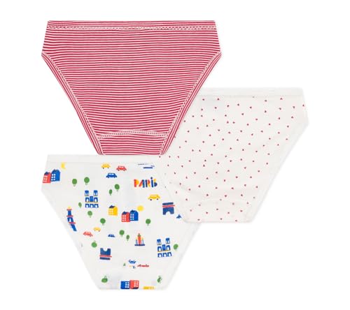 Petit Bateau PACK OF GIRLS UNDERWEAR PARIS PRINT GIRLS UNDERWEAR 3 PACK SIZES 2-12 YEARS2