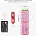Pill Organizer with Medicine Labels Travel Daily Pill Container Mini Medication Organizer Storage Pill Organizer Travel Essentials Pill Case 7 Day (Pink & 161 Lables)