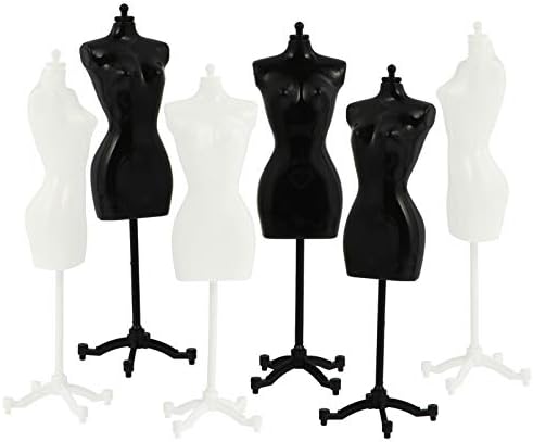 Angoily 6-Pack 15cm White Doll Display Stands - PVC Storage Rack For Fashion Dolls, Toys, Collectibles - View #7