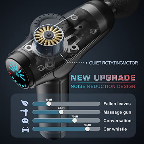 6 Speeds Massage Gun, Cordless Handheld Deep Tissue Muscle Massager, Chargeable Percussion Device Super Quiet, Best Gifts From Wife Son Daughter #TOP2