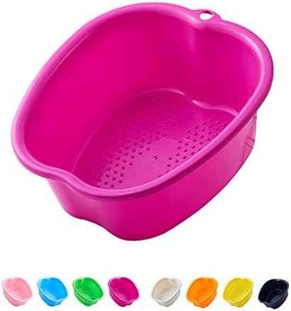 AXLOFO® Foot Soaking Bath Basin, Large Plastic Foot Soaking Tub, Foot Massage Foot Bath Bucket, Great for Getting The Dead/Old Skin Off Your Feet (purplebasin)