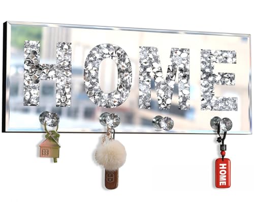 ST3000 Crush Diamond Mirrored Home Letter Plaque Sign for Wall