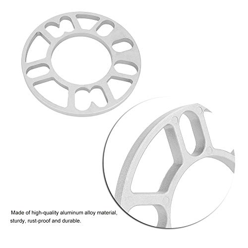 KIMISS 2Pcs 10mm Aluminum Alloy Wheel Spacers, Universal Fit for 4/5 Stud Wheels, Hub-Centric Design, Lightweight & Corrosion-Resistant, Compatible with Various Vehicles by KIMISS - Image 3