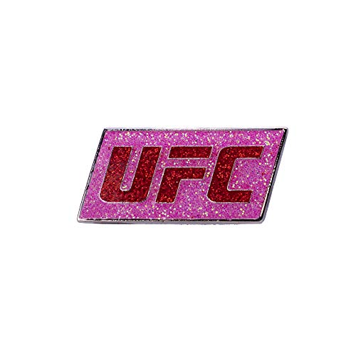 UFC Épinglette Logo Primaire Paillettes Rose Noir Accessoire Mode