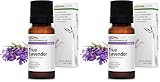 Lavanda Vera BIO (Lavandula officinalis) - 10 mL - Olio Essenziale Chemiotipizzato e Certificato AB - Distensione & Rilassamento - Aroma Labs - Made in France (Confezione da 2)