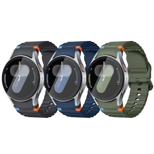 Image of Acextro 3 Pack Sport Band Compatible for Galaxy Watch 7 Bands 44mm 40mm