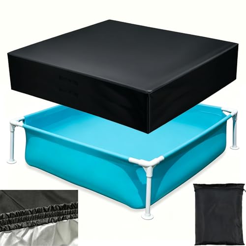 Cubierta rectangular para piscina mini 4 x 4 pies miniatura 1
