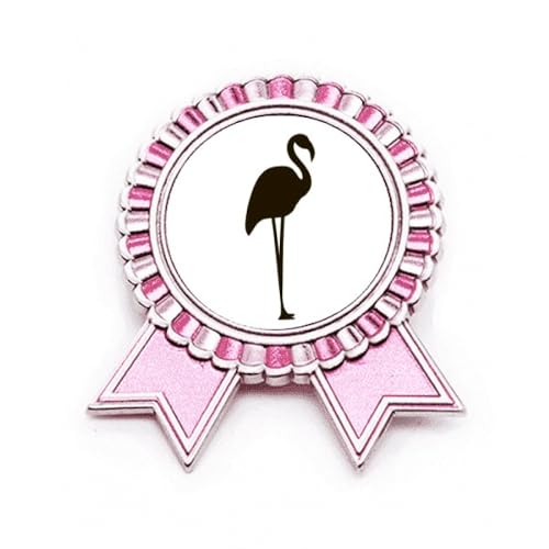 Broche noire animal mignon rose M en métal pour look branché