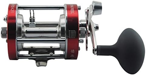 Catfish Reel Round Baitcasting Reel 4.2:1 Trolling Reel Aluminum Rx70 Right-Handed Round Baitcast Reel