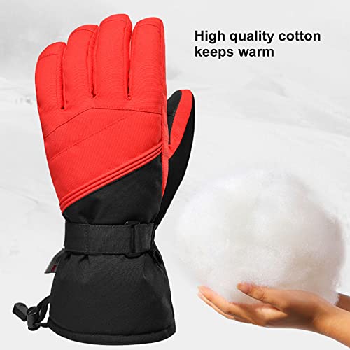 Luvas de Equitação Luvas de Corrida Azul Marrom Fibra de Poliéster Espessada à Prova de Vento Luvas