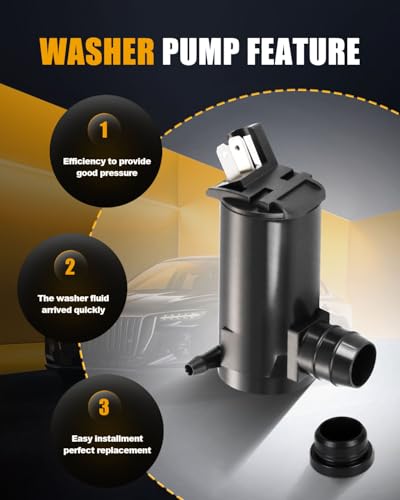 Image of ROADFAR Front Windshield Washer Pump Fit for Honda for Accord 1986-2007