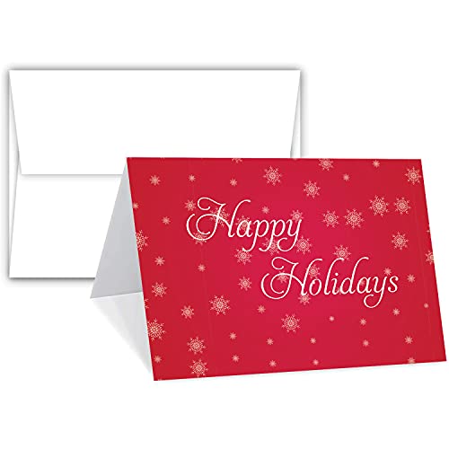 S Superfine Printing Happy Holiday Cards & Envelopes - 25 Cards & 25 Envelopes Per Pack (4.5 X 6) #TOP19