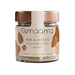 MAAMA, Crema Spalmabile 100% Mandorle Proteica Bio, Vegan, Senza Additivi e Senza Glutine - 1 vasetto da 200g