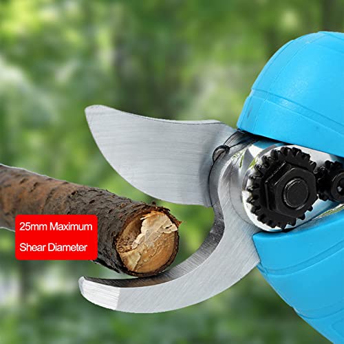 Lianai Tesoura de poda elétrica sem fio profissional 16,8 V com estojo de transporte Bateria de líti