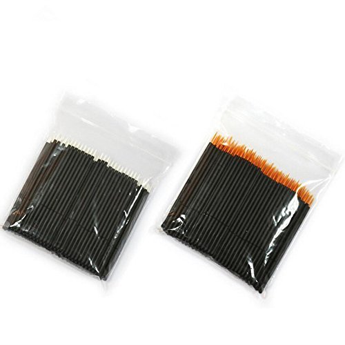 Coshine 100Pcs Professional Disposable Silicone Mascara Eyeliner Wands Applicator Eyeliner Lip Liner Brushes Makekup Tools (Eyeliner Brushes) #TOP1