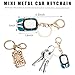 Sylvil Car Model Rhinestone Keychain, Creative Car Shape Keyring, 3D Metal Key Chain Gift for Men Women, Car Accessories (Lake Blue)