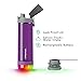 Hidrate Spark PRO Lite Smart Water Bottle – Tritan Plastic – Tracks Water Intake with Bluetooth, LED Glow Reminder When You Need to Drink – Chug Lid, 24 oz, Wildberry