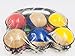 Set of 6 Two-Coloured Wooden Pétanque Balls