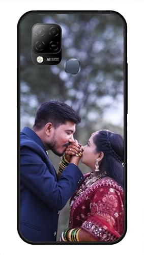 Image of NDCOM for Customised Infinix Hot 10s Back Cover | Durable Hot 10s Phone Case | Infinix Hot 10s Mobile Cover DIY Personalised Photo Design | Customized Gift Custom Text Name Printed Glass Case