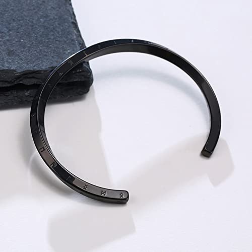 VNOX Viking Cuff Bracelet for Men - Viking Thunder Hammer Cuff Bracelets for Men Boys,Norse Mythology Warrior Symbol Bangle Amulet Talisman Jewelry4