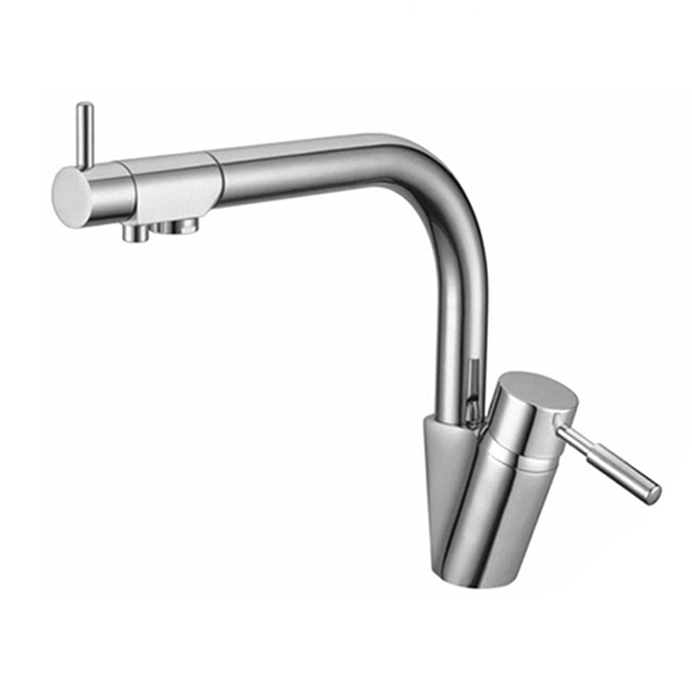 Purificateur eau potable et robinet de cuisine 3 voies mitigeur unique