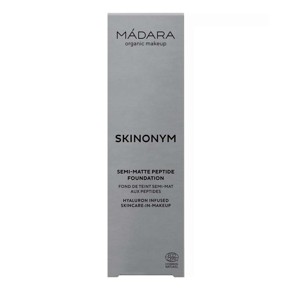 MADARA Organic Skincare |SKINONYM Semi-Matte Peptide Foundation, #35 TRUE BEIGE, 30ml – Boosted by collagen-supporting peptides, Semi-matte finish, Adapts to the skin's texture, Ecocert certified. - Image 2