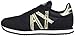 A|X Armani Exchange Women's Retro Running Sneakers Athletic Shoe, black and gold, 37M Medium EU (6 US)