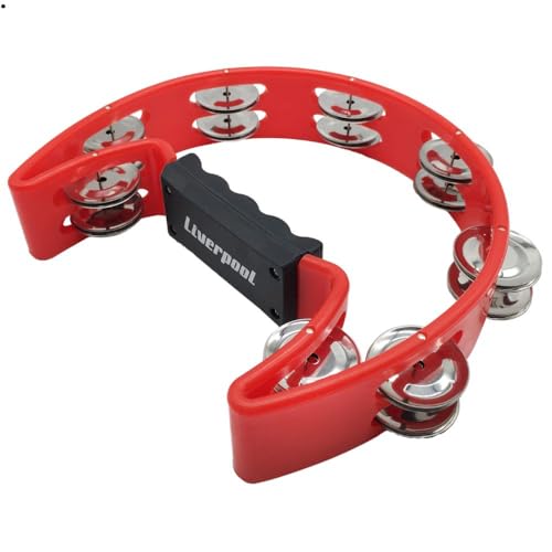 Pandeiro Meia Lua PML001 Vermelho Liverpool