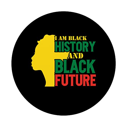 Black History is American History Black History future PopSockets Swappable PopGrip - Image 3