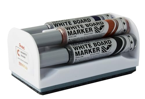 Pentel Maxiflo Marqueurs tableau blanc pointe conique large et brosse - 7