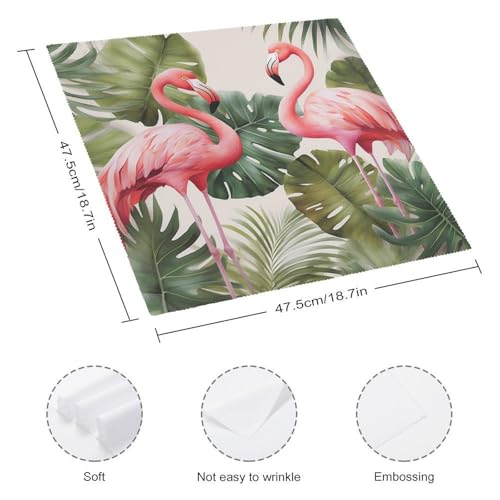 Servilletas de Tela Flamingo Palm Trees 4 Piezas miniatura 2