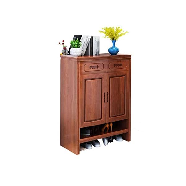 WJJ Shoe Rack Solid Wood Shoe Cabinet Multifunctional Simple Porch Cabinet Modern Shoe Rack Cabinet Storage Cabinet