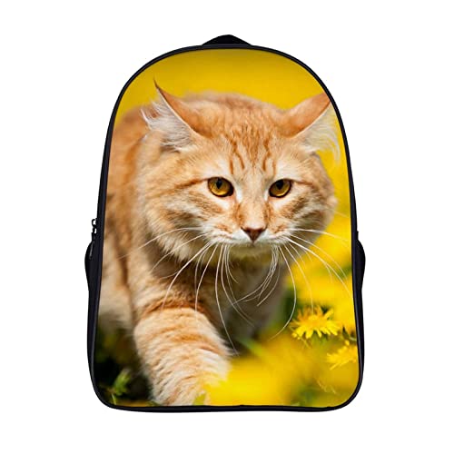 Sac à dos scolaire pour enfants unisex school bag imprimé chat pour loisirs 40x28x16cm