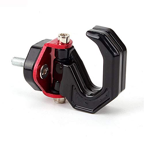 C-FUN Motocicleta Gancho Percha Casco Gadget Guante Universal para Honda/Kawasaki/Yamaha/Scooter Street Bike - Rojo Cover